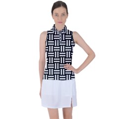 Frets Mosaic Pattern Geometric Women s Sleeveless Polo T-shirt by Bedest