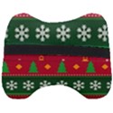 Christmas Time Pattern Christmas Ornament Head Support Cushion View2