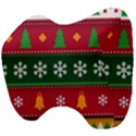 Christmas Time Pattern Christmas Ornament Head Support Cushion View4