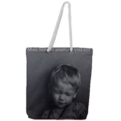 Feel Of Music Full Print Rope Handle Tote (large) by Ajidj