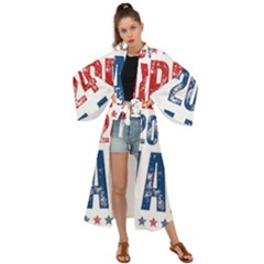 Kamala Harris 2024 Walz Maxi Kimono by Safari