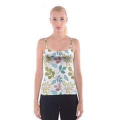 Leaf Pattern  Spaghetti Strap Top by Safari