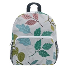 Leaf Pattern  Kids  Age 5-10 Lightweight School Backpack With Side Pockets by Safari