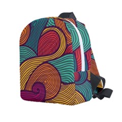 Swirly, Abstract, Multi Colored, Pattern, Kids  Age 2-4 Lightweight Preschool Backpack by kyorashop23