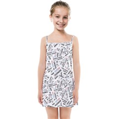 Embrace The Magic Inspirational Phrase Pattern Kids  Summer Sun Dress by dflcprintsclothing