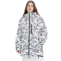 Embrace The Magic Inspirational Phrase Pattern Women s Multi Pockets Zip Ski And Snowboard Waterproof Breathable Jacket by dflcprintsclothing