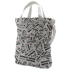 Embrace The Magic Inspirational Phrase Pattern Canvas Messenger Bag by dflcprintsclothing