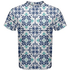 Tiles Abstract Pattern Texture Design Men s Cotton T-shirt by Salmanaz77