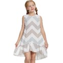 Colored Zigzag Seamless Patterns Kids  Frill Swing Dress View1