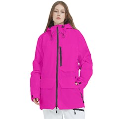 H2be Women s Multi Pockets Zip Ski And Snowboard Waterproof Breathable Jacket by H2BE