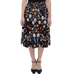 Pearls And Stones Classic Midi Skirt by dedoma