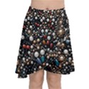 Pearls and stones Chiffon Wrap Front Skirt View1