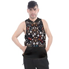 Pearls And Stones Men s Sleeveless Hoodie by dedoma