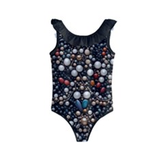 Pearls And Stones Kids  Frill Swimsuit by dedoma