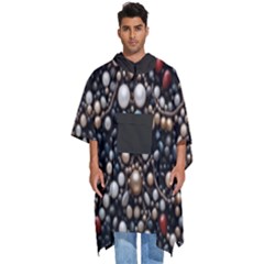 Pearls And Stones Men s Hooded Rain Ponchos by dedoma