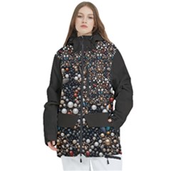 Pearls And Stones Women s Multi Pockets Zip Ski And Snowboard Waterproof Breathable Jacket by dedoma