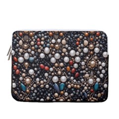 Pearls And Stones 13  Vertical Laptop Sleeve Case With Pocket by dedoma