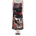 Confederate Flag Usa America United States Csa Civil War Rebel Dixie Military Poster Skull Full Length Maxi Skirt View1