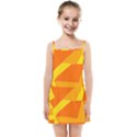 Pattern Abstract Triangle Simple Kids  Summer Sun Dress View1