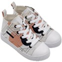 Abstract Architecture Kids  Mid-Top Canvas Sneakers View3