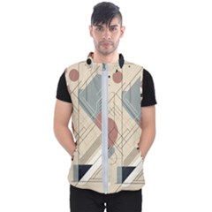 Boho Abstract Architecture Men s Puffer Vest by Bedest