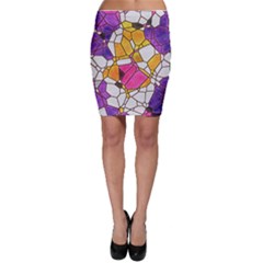 Architecture Glass Abstract Pattern Bodycon Skirt by Bedest