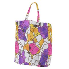 Architecture Glass Abstract Pattern Giant Grocery Tote by Bedest