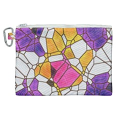 Architecture Glass Abstract Pattern Canvas Cosmetic Bag (xl) by Bedest