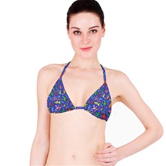 Grateful Dead Dancing Bears Pattern Classic Bikini Top by Salmanaz77