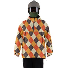 Halloween Argyle Pattern  Men s Ski And Snowboard Waterproof Breathable Jacket by Safari