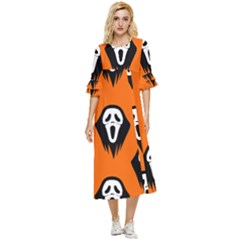 Halloween Party  Double Cuff Midi Dress by Safari