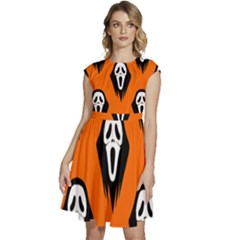 Halloween Party  Cap Sleeve High Waist Dress by Safari