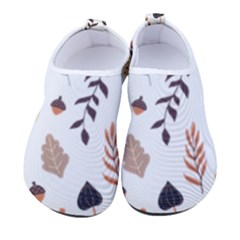 Autumn Seamless Leaves Pattern  Men s Sock-style Water Shoes by Safari