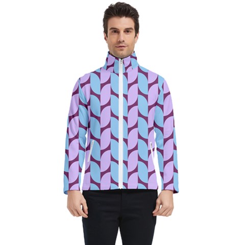 Purple Blue Pattern Men s Bomber Jacket by ytdream