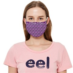 Violet White Pattern Cloth Face Mask (adult) by ytdream