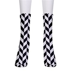 Black And White Pattern Crew Socks by ytdream