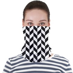 Black And White Pattern Face Seamless Bandana (adult) by ytdream