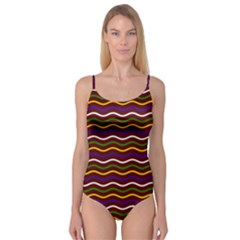 Multicolor Wave Pattern Camisole Leotard  by ytdream