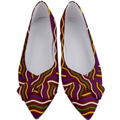 Multicolor Wave Pattern Women s Bow Heels by ytdream