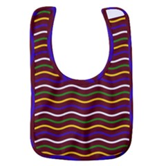 Multicolor Wave Pattern Baby Bib by ytdream