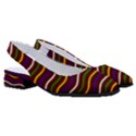 Multicolor Wave Pattern Women s Classic Slingback Heels View3