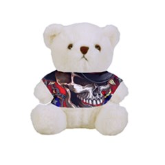 Confederate Flag Usa America United States Csa Civil War Rebel Dixie Military Poster Skull Full Print Tee For Cuddly Teddy Bear by Ket1n9