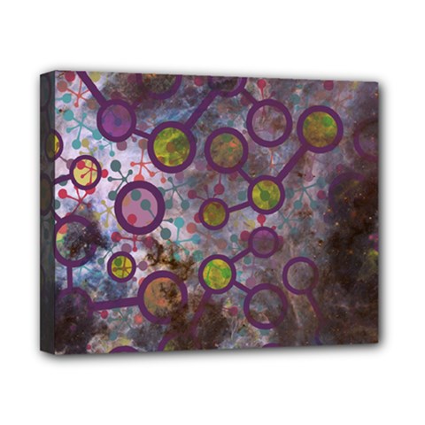 Abstract Molecular Space Art Canvas 10  X 8  (stretched) by ExtraGoodSauce