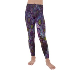 Abstract Molecular Space Art Kids  Lightweight Velour Leggings by ExtraAwesomeSauce