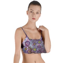 Abstract Molecular Space Art Layered Top Bikini Top  by ExtraGoodSauce