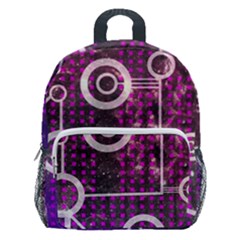 Cosmic Network Geometric Art Kids  Age 5-10 Lightweight School Backpack With Side Pockets by ExtraGoodSauce