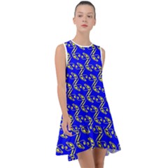 Eye Of Horus Pattern Frill Swing Dress by ExtraAwesomeSauce