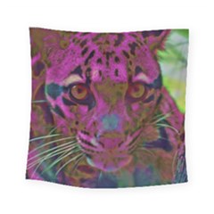 Pink And Purple Leopard Square Tapestry (small) by ExtraGoodSauce