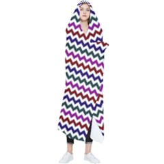 Chevron Pattern Wearable Blanket by ytdream