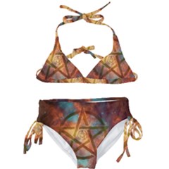 Enchanted Nebula Pentagram Art Kids  Classic Bikini Set by ExtraAwesomeSauce